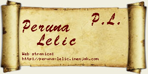 Peruna Lelić vizit kartica